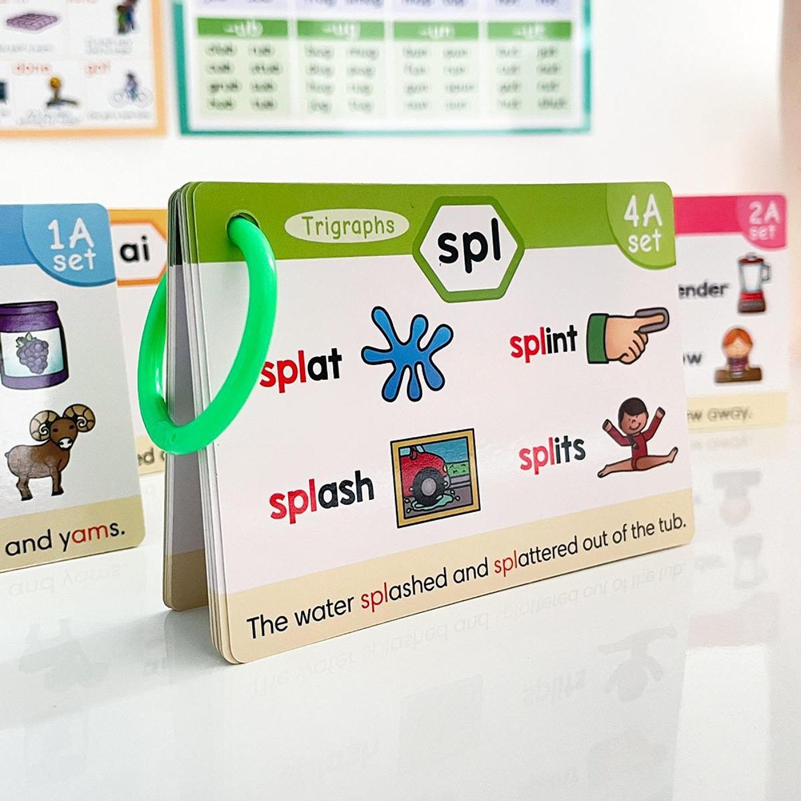 Phonics Card Game - بطاقات الفلاش لتعلم الأصوات الحرفية، مستلزمات