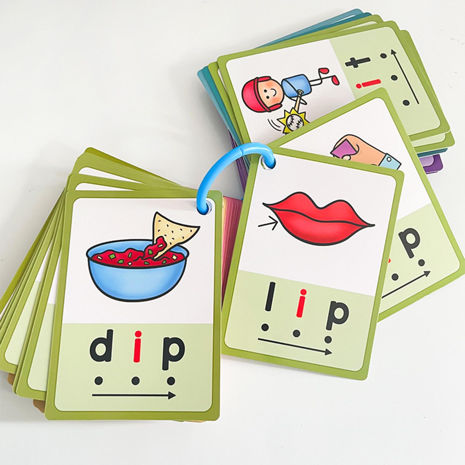 Phonics Card Game - بطاقات فلاش رياض الأطفال 70 قطعة