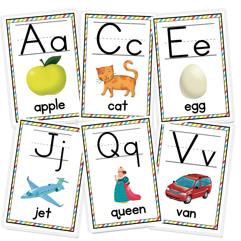 Phonics Card Game - 26 قطعة بطاقات الصوتيات الأبجدية للأطفال