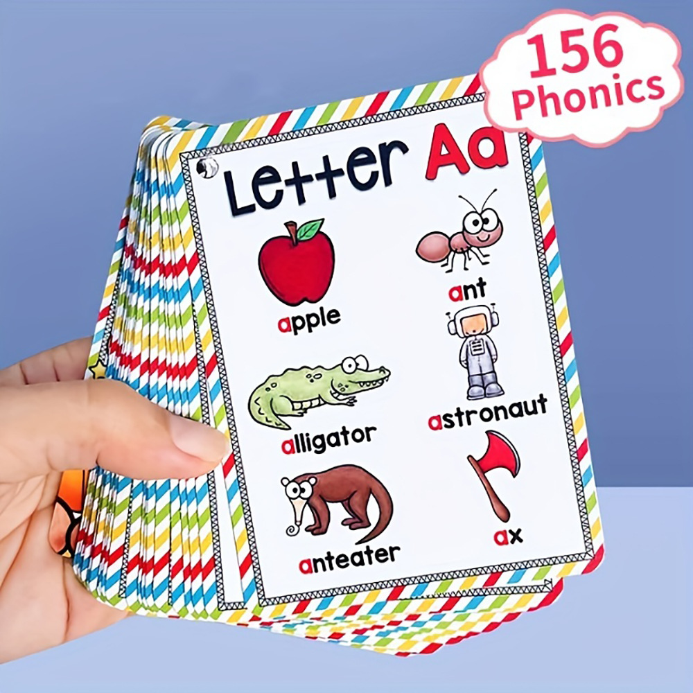 Flash Card Alphabet - Bview Art الإنجليزية 26 حرفًا الأبجدية