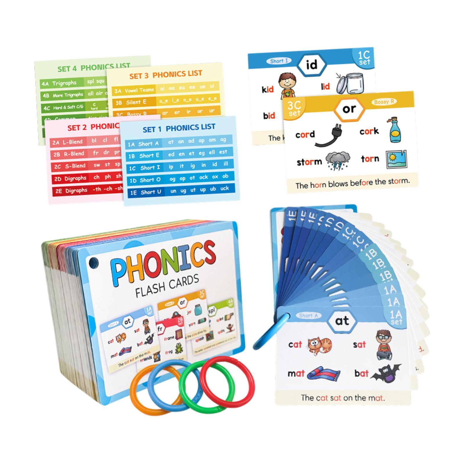 بطاقات الفلاش لتعلم الأصوات ال - مراجعة Phonics Card Game وسعره
