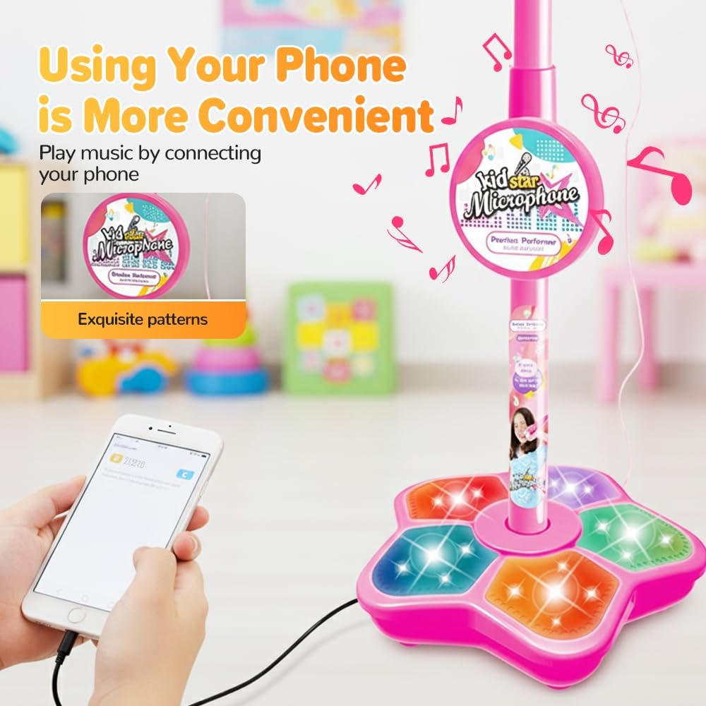 حامل ميكروفون للأطفال، لعبة مح - مراجعة Kids Education Phone وسعره
