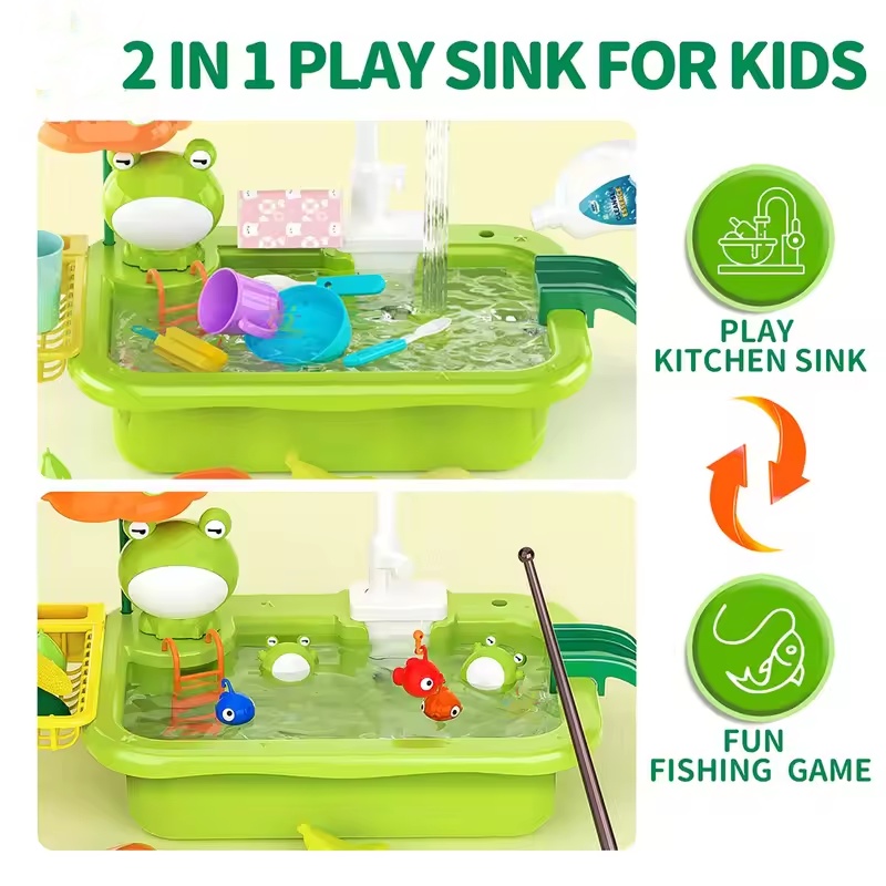 حوض مطبخ جديد للأطفال مع غسالة - مراجعة Kids Education Phone وسعره