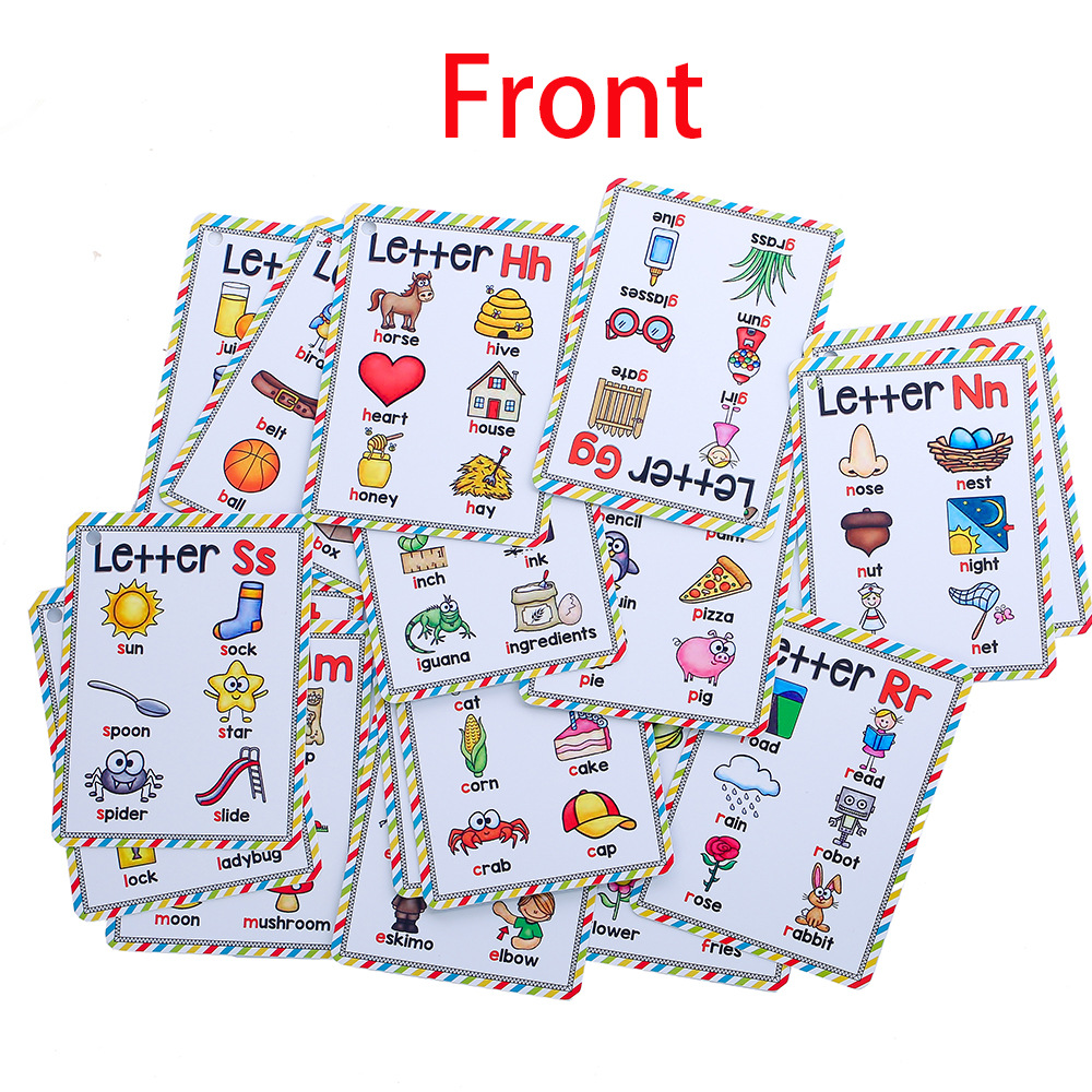 Bview Art الإنجليزية 26 حرفًا  - مراجعة Flash Card Alphabet وسعره