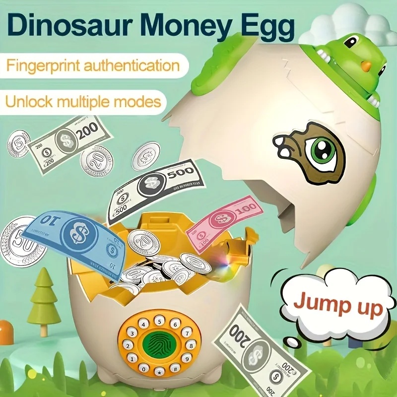 حصالة نقود على شكل بيضة ديناصو - مراجعة Kids Education Savings وسعره