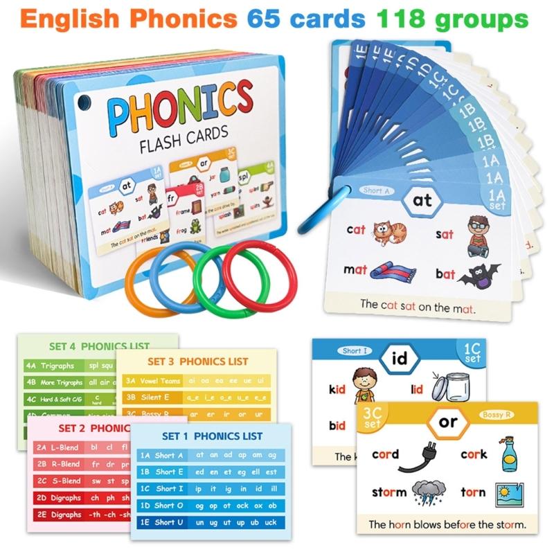 صوتيات تعلم بطاقات الفلاش تعيي - مراجعة Phonics Card Game وسعره